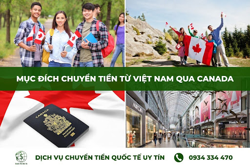 Nhu cầu chuyển tiền từ Việt Nam sang Canada