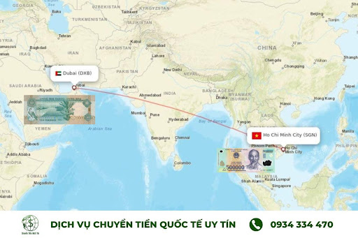 Nhu cầu chuyển tiền từ Việt Nam qua Dubai ngày càng gia tăng
