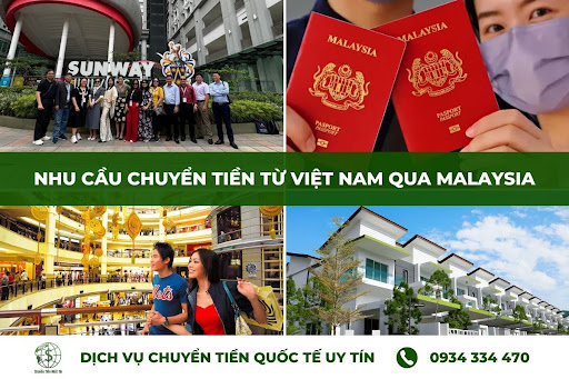 Nhu cầu chuyển tiền từ Việt Nam qua Malaysia