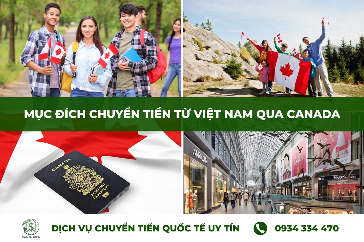 Nhu cầu chuyển tiền từ Việt Nam sang Canada