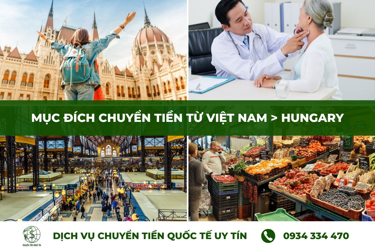 Các mục đích chuyển tiền từ Việt Nam sang Hungary