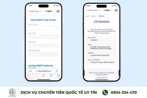 Cách tra cứu mã SWIFT của ngân hàng chính xác